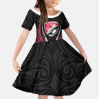 North Harbour 2026 Rugby Custom Kid Short Sleeve Dress NZ Maori Silver Fern