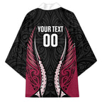 North Harbour 2026 Rugby Custom Kimono NZ Maori Silver Fern