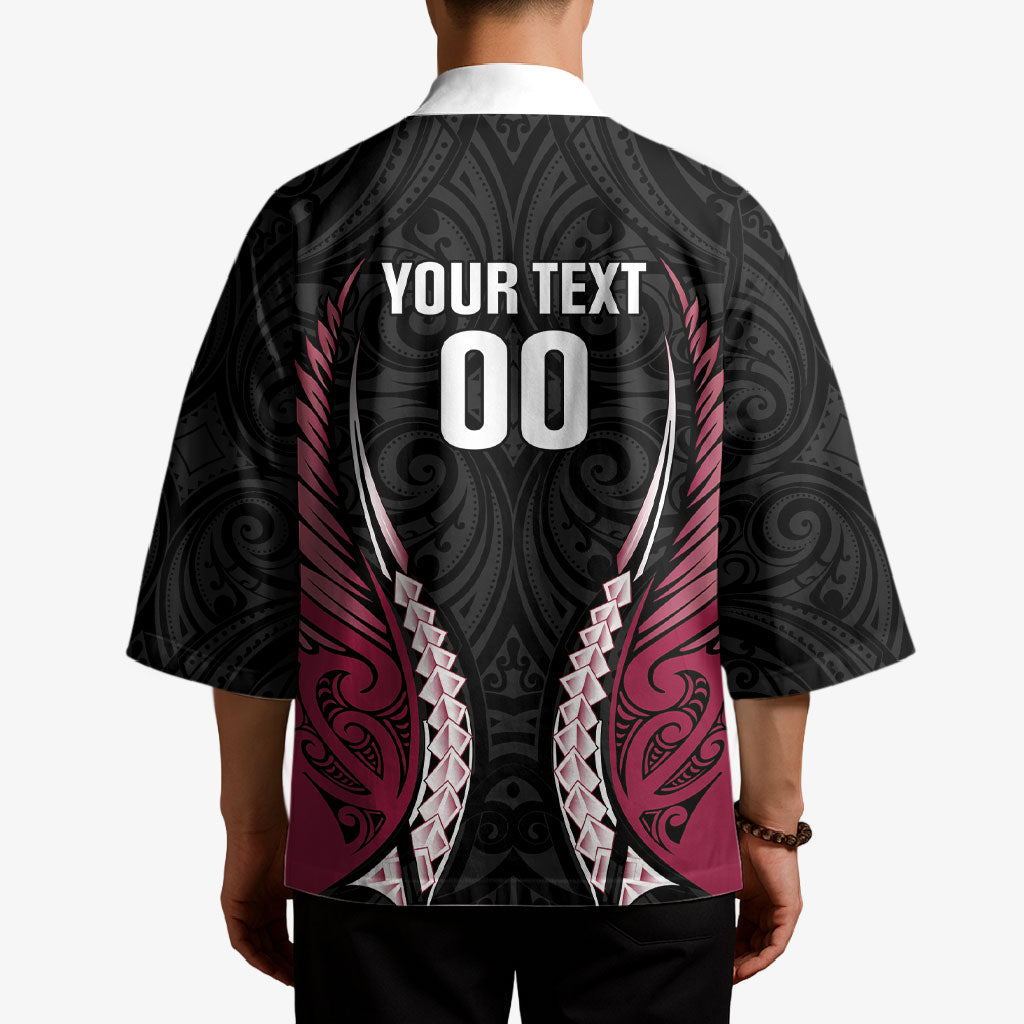North Harbour 2026 Rugby Custom Kimono NZ Maori Silver Fern