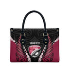 North Harbour 2026 Rugby Custom Leather Bag NZ Maori Silver Fern
