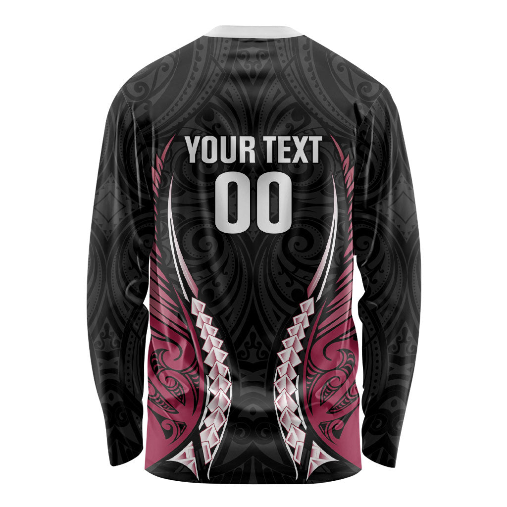 North Harbour 2026 Rugby Custom Long Sleeve Shirt NZ Maori Silver Fern