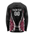 North Harbour 2026 Rugby Custom Long Sleeve Shirt NZ Maori Silver Fern