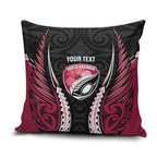 North Harbour 2026 Rugby Custom Pillow Cover NZ Maori Silver Fern