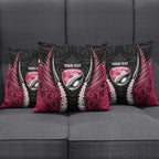 North Harbour 2026 Rugby Custom Pillow Cover NZ Maori Silver Fern