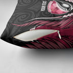 North Harbour 2026 Rugby Custom Pillow Cover NZ Maori Silver Fern