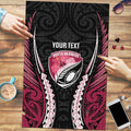 North Harbour 2026 Rugby Custom Puzzle NZ Maori Silver Fern