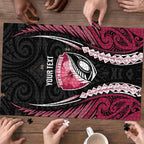 North Harbour 2026 Rugby Custom Puzzle NZ Maori Silver Fern