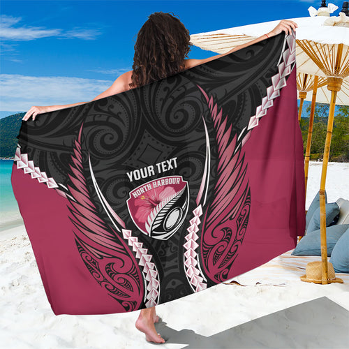 North Harbour 2026 Rugby Custom Sarong NZ Maori Silver Fern