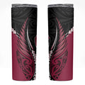 North Harbour 2026 Rugby Custom Skinny Tumbler NZ Maori Silver Fern
