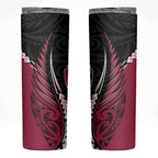 North Harbour 2026 Rugby Custom Skinny Tumbler NZ Maori Silver Fern