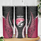 North Harbour 2026 Rugby Custom Skinny Tumbler NZ Maori Silver Fern