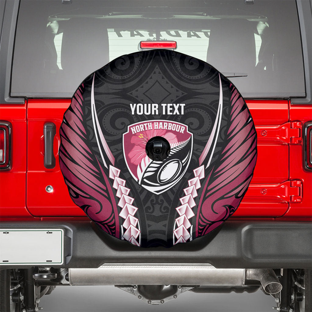 North Harbour 2026 Rugby Custom Spare Tire Cover NZ Maori Silver Fern