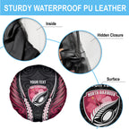 North Harbour 2026 Rugby Custom Spare Tire Cover NZ Maori Silver Fern