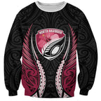 North Harbour 2026 Rugby Custom Sweatshirt NZ Maori Silver Fern
