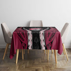 North Harbour 2026 Rugby Custom Tablecloth NZ Maori Silver Fern
