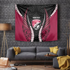 North Harbour 2026 Rugby Custom Tapestry NZ Maori Silver Fern