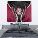 North Harbour 2026 Rugby Custom Tapestry NZ Maori Silver Fern