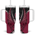 North Harbour 2026 Rugby Custom Tumbler With Handle NZ Maori Silver Fern