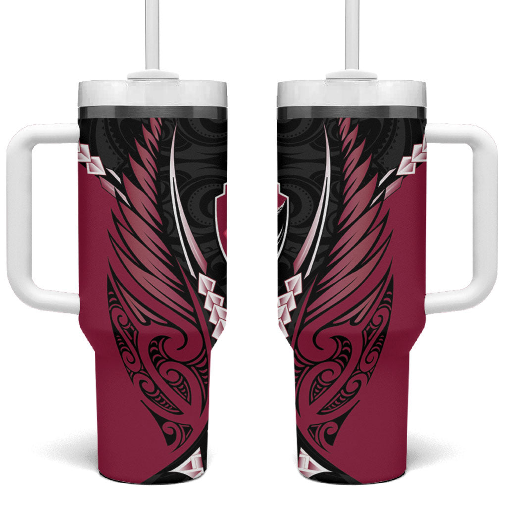 North Harbour 2026 Rugby Custom Tumbler With Handle NZ Maori Silver Fern