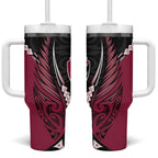 North Harbour 2026 Rugby Custom Tumbler With Handle NZ Maori Silver Fern