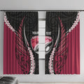 North Harbour 2026 Rugby Custom Window Curtain NZ Maori Silver Fern