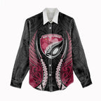 North Harbour 2026 Rugby Custom Women Casual Shirt NZ Maori Silver Fern