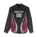 North Harbour 2026 Rugby Custom Women Casual Shirt NZ Maori Silver Fern