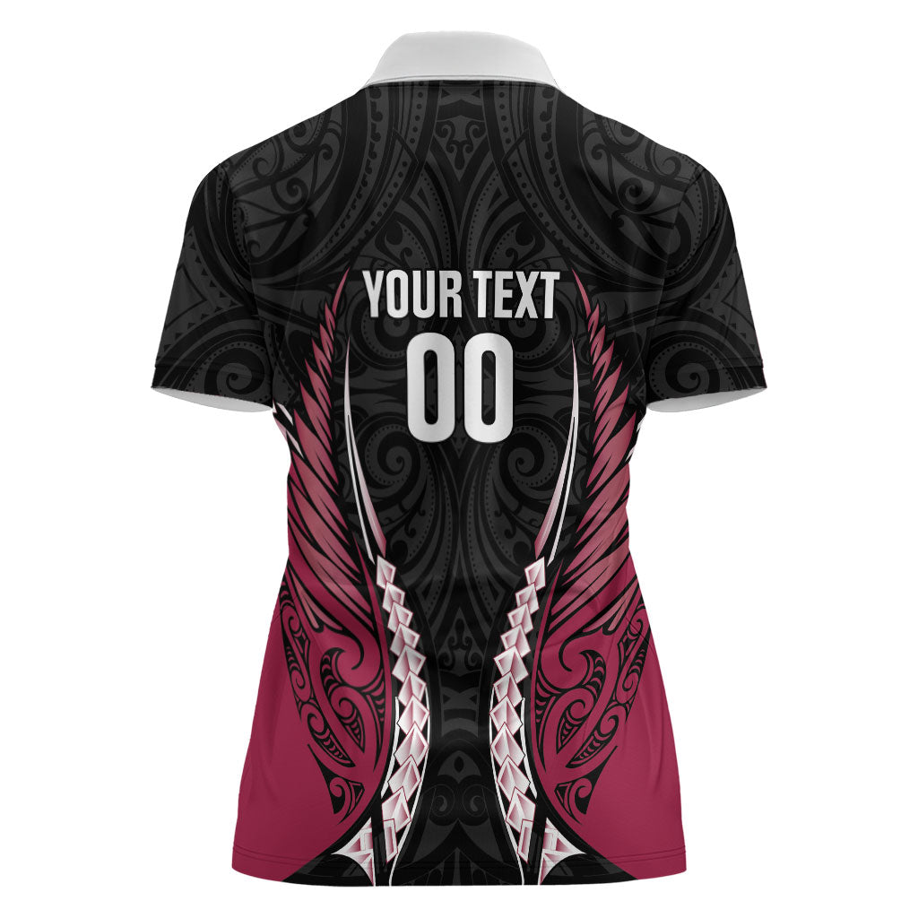 North Harbour 2026 Rugby Custom Women Polo Shirt NZ Maori Silver Fern