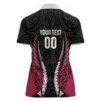 North Harbour 2026 Rugby Custom Women Polo Shirt NZ Maori Silver Fern