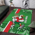 Wynnum Rugby Custom Area Rug Go Manly Seagulls Aboriginal Art - Aussie Hoodie