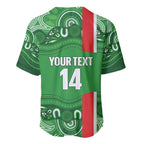 Wynnum Rugby Custom Baseball Jersey Go Manly Seagulls Aboriginal Art - Aussie Hoodie