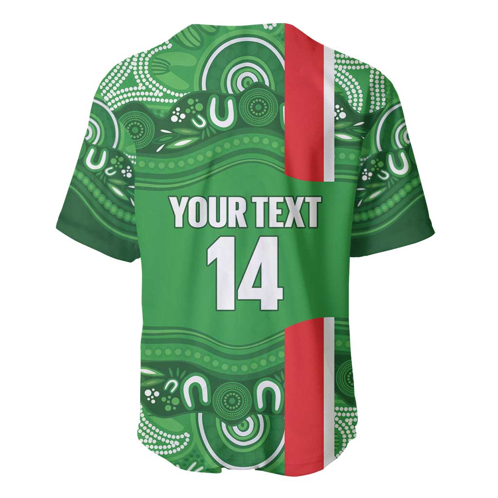 Wynnum Rugby Custom Baseball Jersey Go Manly Seagulls Aboriginal Art - Aussie Hoodie