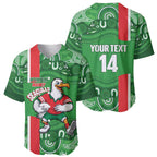 Wynnum Rugby Custom Baseball Jersey Go Manly Seagulls Aboriginal Art - Aussie Hoodie