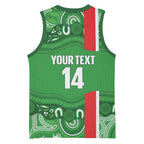 Wynnum Rugby Custom Basketball Jersey Go Manly Seagulls Aboriginal Art - Aussie Hoodie