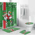 Wynnum Rugby Custom Bathroom Set Go Manly Seagulls Aboriginal Art - Aussie Hoodie