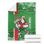 Wynnum Rugby Custom Blanket Go Manly Seagulls Aboriginal Art - Aussie Hoodie