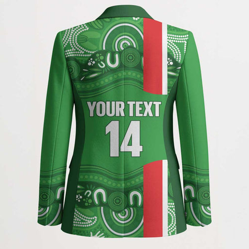 Wynnum Rugby Custom Blazer Go Manly Seagulls Aboriginal Art - Aussie Hoodie