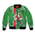 Wynnum Rugby Custom Bomber Jacket Go Manly Seagulls Aboriginal Art - Aussie Hoodie