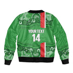 Wynnum Rugby Custom Bomber Jacket Go Manly Seagulls Aboriginal Art - Aussie Hoodie