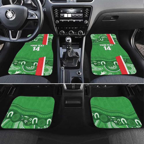 Wynnum Rugby Custom Car Mats Go Manly Seagulls Aboriginal Art - Aussie Hoodie