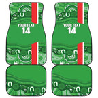 Wynnum Rugby Custom Car Mats Go Manly Seagulls Aboriginal Art - Aussie Hoodie