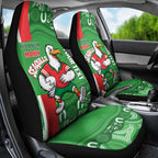 Wynnum Rugby Custom Car Seat Cover Go Manly Seagulls Aboriginal Art - Aussie Hoodie