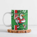 Wynnum Rugby Custom Ceramic Mug Go Manly Seagulls Aboriginal Art - Aussie Hoodie