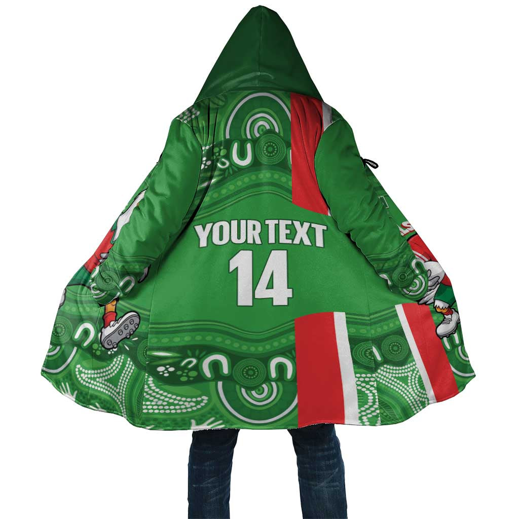 Wynnum Rugby Custom Cloak Go Manly Seagulls Aboriginal Art - Aussie Hoodie