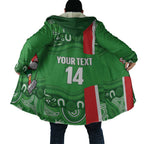 Wynnum Rugby Custom Cloak Go Manly Seagulls Aboriginal Art - Aussie Hoodie