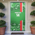 Wynnum Rugby Custom Door Cover Go Manly Seagulls Aboriginal Art - Aussie Hoodie