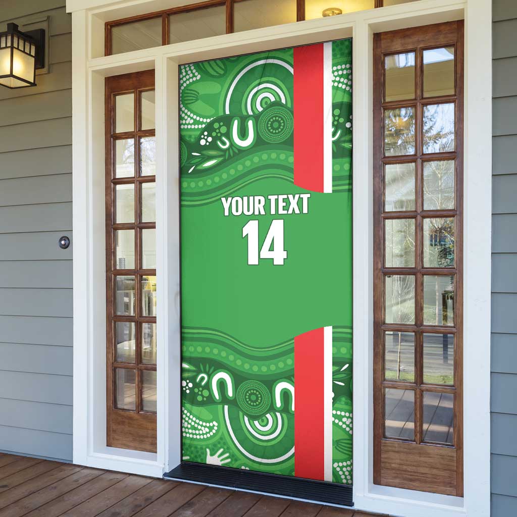 Wynnum Rugby Custom Door Cover Go Manly Seagulls Aboriginal Art - Aussie Hoodie