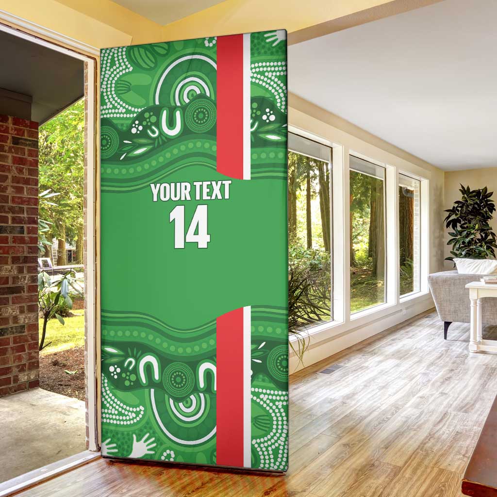 Wynnum Rugby Custom Door Cover Go Manly Seagulls Aboriginal Art - Aussie Hoodie