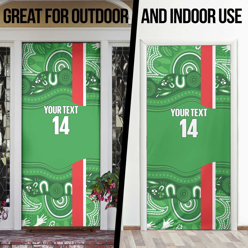 Wynnum Rugby Custom Door Cover Go Manly Seagulls Aboriginal Art - Aussie Hoodie