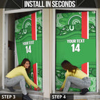 Wynnum Rugby Custom Door Cover Go Manly Seagulls Aboriginal Art - Aussie Hoodie